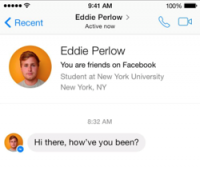 Facebook Messenger теперь отображает всю доступную информацию о "незнакомцах"
