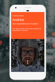Google Trusted Contacts по запросу информирует о местоположении пользователя